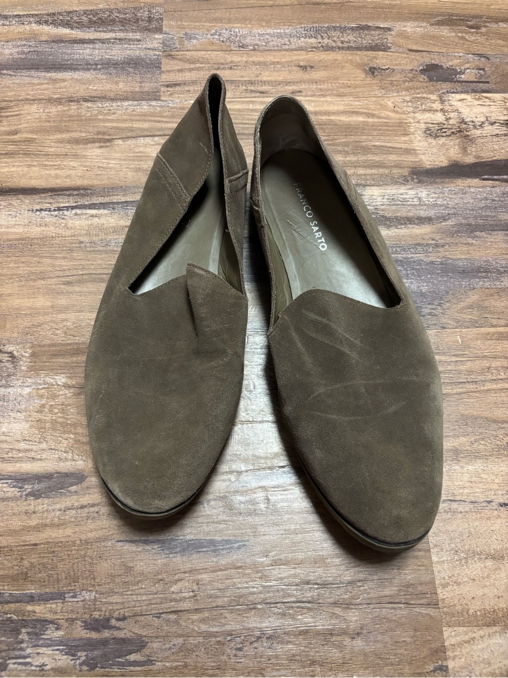 Franco Sarto Suede Slip-On Loafers size 11